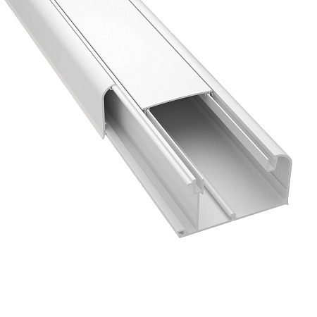 кабель-канал 90х50 мм (короб с перегор. боковая крышка фронтальная крышка 09510)  09500 - купить по низким ценам в Краснодаре Кабель-канал 90х50 мм (короб с перегор. боковая крышка фронтальная крышка 09510)  09500 - купить по низкой цене в Краснодаре | ЮгКабель