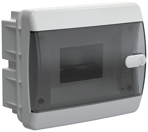 Щит встр.   6 мод. (182х150х103) IP41 черная прозрачная дверь Tekfor UIC-KP12-V-06-41-K01 в каталоге ЮгКабель