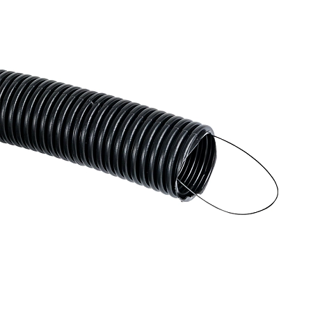 Труба гофр. FRHF с зондом d40мм (25м.)черная Plast EKF PROxima FRHF-40 - купить по низкой цене в Краснодаре | ЮгКабель