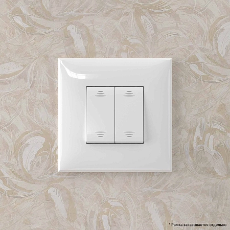 Переключатель двухклавишный в стену, "Avanti", "Белое облако" 4400114 в наличии по выгодной цене. Краснодар. ЮГКАБЕЛЬ.