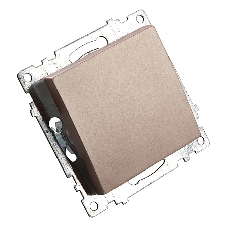 Выключатель 1-клавишный (механизм) 250В, 10А, серия Катрин, GLS10-7103-02, шампань 39589 в наличии по выгодной цене. Краснодар. ЮГКАБЕЛЬ.