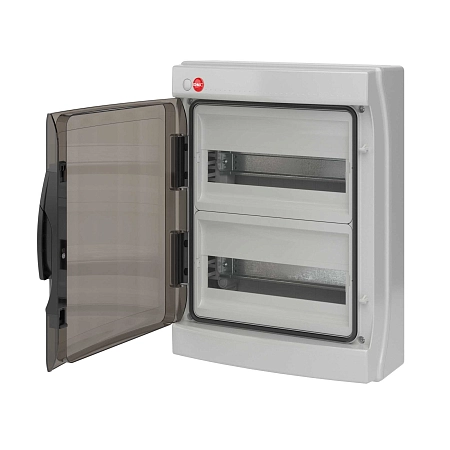 Щит настен. 24 мод. (314х420х143) IP65 серый, с дверцей, RAMbase (под остаток) 85624 - купить по низкой цене в Краснодаре | ЮгКабель