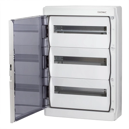 Щит настен. 54 мод. (432х639х160) IP65 серый, с дверцей, с клеммным блоком 63А, RAMbase RB54W6TGD - купить по низкой цене в Краснодаре | ЮгКабель