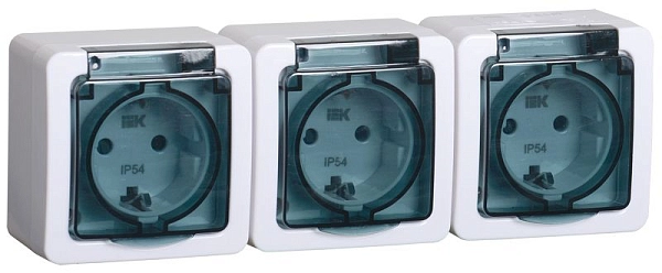 Розетка 3-м ОП с з/к IP54 (белый) кр. дым. ГЕРМЕС PLUS ERMP32-K03-16-54-EC Розетка 3-м ОП с з/к IP54 (белый) кр. дым. ГЕРМЕС PLUS ERMP32-K03-16-54-EC в каталоге ЮгКабель