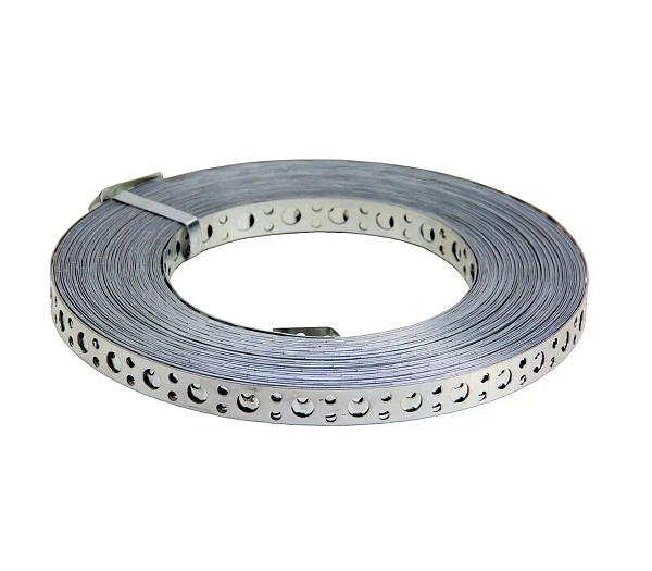 Лента монтажная перфорированная прямая 20х0,55 (25 м) КрепТех в каталоге ЮгКабель