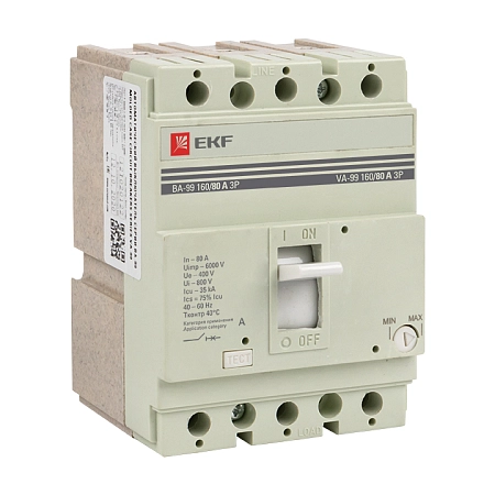 Выкл. автомат. ВА99/160 3Р   80А 35кА mccb99-160-80