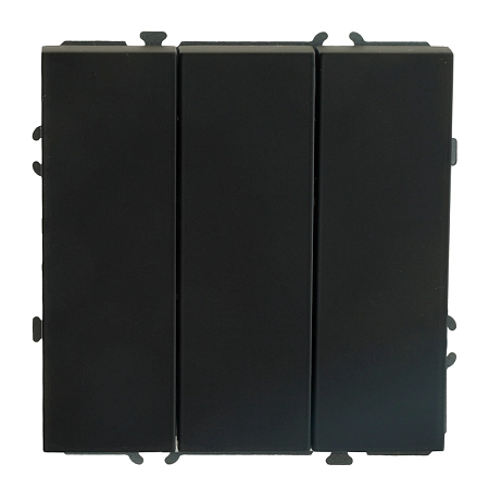Выключатель СП 3-м механизм (черный уголь) soft touch Эмили RSW10-5108-05 49844 в наличии по выгодной цене. Краснодар. ЮГКАБЕЛЬ.