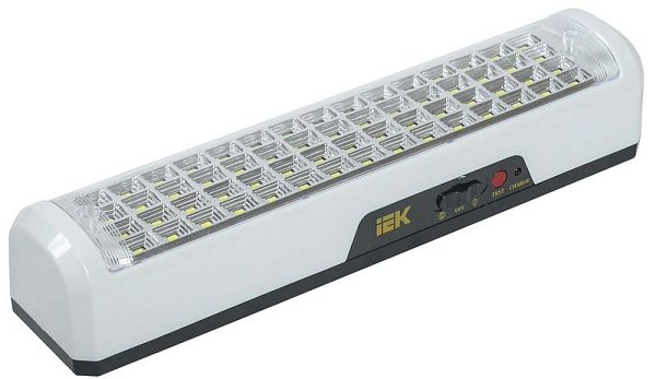 Светильник светодиодный аккумуляторный/сеть   60 LED 15ч. 220В 200/500Лм IP20 (380х70х79) ДБА 3928-П LDBA0-3928-60-K02 в каталоге ЮгКабель