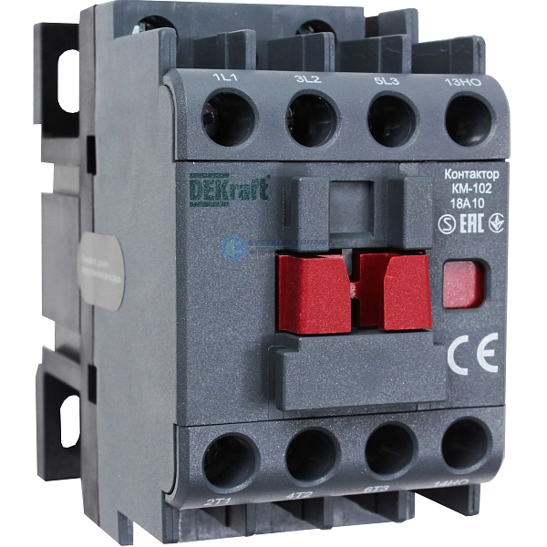 Контактор 18А 380В без реле 1НО (КМ-102) 22019DEK в каталоге ЮгКабель