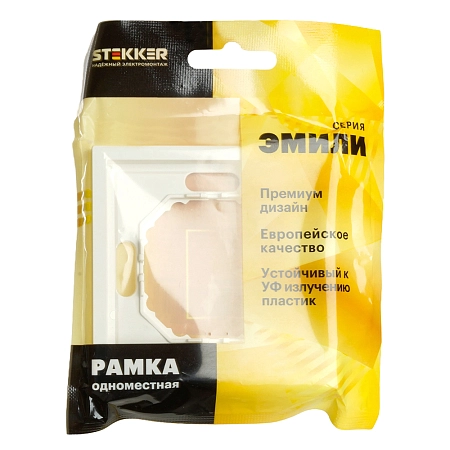 Рамка 1-местная (белый фарфор) soft touch Эмили 49884 в наличии по выгодной цене. Краснодар. ЮГКАБЕЛЬ.