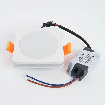Светильник светодиодный (встраив.)   7W/175-260V 4000K 560Лм IP20 белый (AL601) 82х82 подсветка 28906 - купить по низкой цене в Краснодаре | ЮгКабель