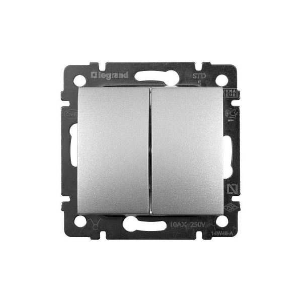 Выключатель СП 2-м (Алюм) Valena 770105 в каталоге ЮгКабель