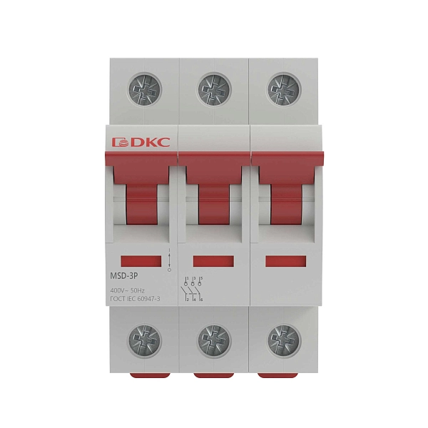 Выключатель нагрузки (мини-рубильник) 3Р 63А YON max MSD MSD-3P63 в каталоге ЮгКабель