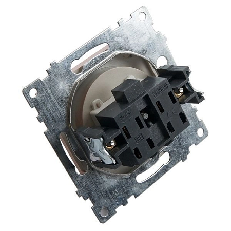 Розетка 1-местная с защитной шторкой с/з (механизм), 250В, 16А, серия Катрин, GLS16-7110-02, шампань 39596 в наличии по выгодной цене. Краснодар. ЮГКАБЕЛЬ.