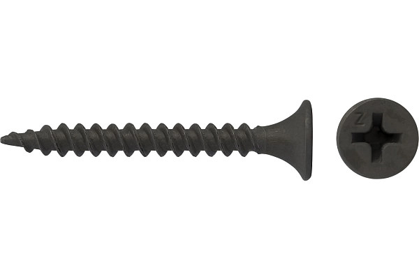 Саморез ч.ф р.ш 3,5х55 (черный, редкий шаг) (400шт) Tech-Krep Саморез ч.ф р.ш 3,5х55 (черный, редкий шаг) (400шт) Tech-Krep в каталоге ЮгКабель