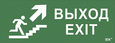 Самоклеющая этик. "Выход/лест. вверх/фигура" ДПА IP20/54 IEK LPC10-1-24-09-VLVVF