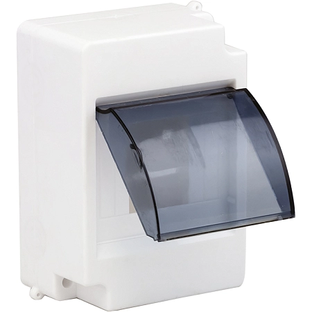 Щит настен.   4 мод. (143х102х82) IP30 белый, с дверцей инд. (КМПН 1/4) pbm40-nk-4 - купить по низкой цене в Краснодаре | ЮгКабель