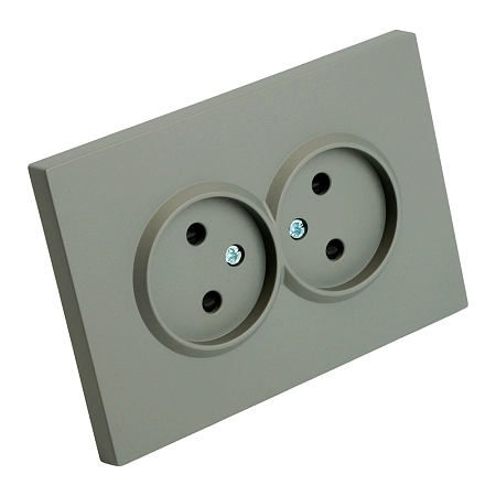 Розетка СП 2-м без з/к с шторк. (платиново-серый) soft touch Эмили RST16-5116-10 49955 в наличии по выгодной цене. Краснодар. ЮГКАБЕЛЬ.