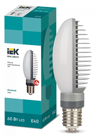Лампа светодиод. LED   60W 5000К 8000Лм Е40 30т.ч. поворот. цоколь HP (282х90) LLE-HPR-060-230-50-E40