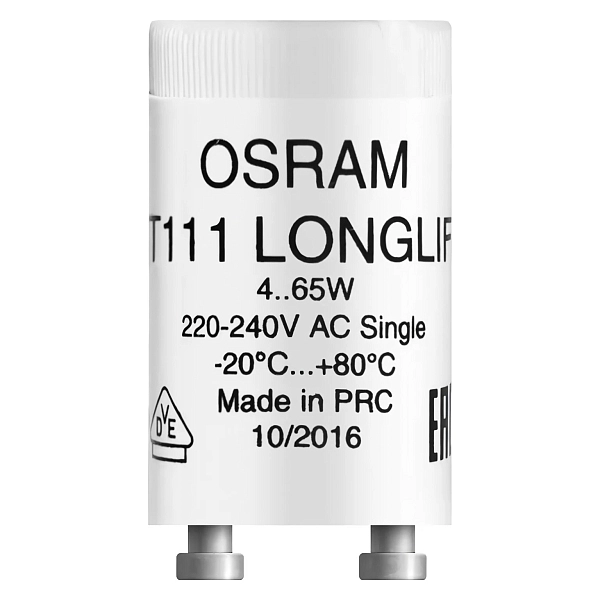 Стартер SТ 111 (4...65W) ER (220-240В) 4008321364876 Стартер SТ 111 (4...65W) ER (220-240В) 4008321364876 в каталоге ЮгКабель