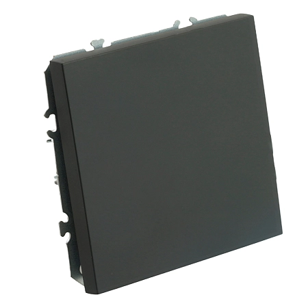 Переключатель СП 1-м механизм (черный уголь) soft touch Эмили RSW10-5105-05 49841