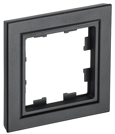 BRITE Рамка 1-мест. РУ-1-БрЧ черн. IEK BR-M12-K02