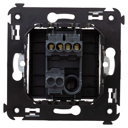 Выключатель одноклавишный в стену, "Avanti", "Черный квадрат" 4402103 в наличии по выгодной цене. Краснодар. ЮГКАБЕЛЬ.