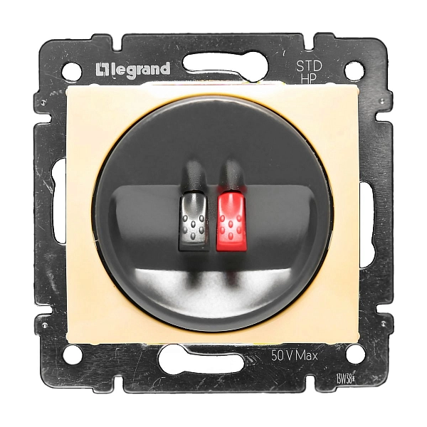 Розетка СП для динамиков 2 контакта механизм (сл. кость) Valena 774123 в каталоге ЮгКабель