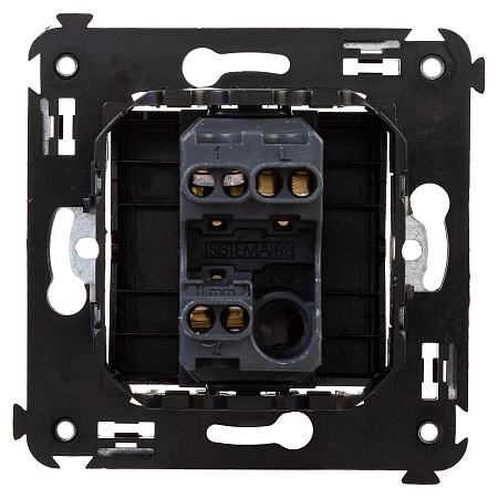 Переключатель одноклавишный в стену, "Avanti", "Черный квадрат" 4402113 в наличии по выгодной цене. Краснодар. ЮГКАБЕЛЬ.