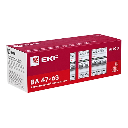 выкл. автомат. 1р с50а 4,5ка ва 47-63 ekf proxima mcb4763-1-50c-pro - купить по низким ценам в Краснодаре Выкл. автомат. 1Р С50А 4,5кА ВА 47-63 EKF PROxima mcb4763-1-50C-pro - купить по низкой цене в Краснодаре | ЮгКабель