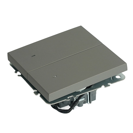 Выключатель СП 2-м с подсв. механизм (платиново-серый) soft touch Эмили RSW10-5102-10 49942 в наличии по выгодной цене. Краснодар. ЮГКАБЕЛЬ.