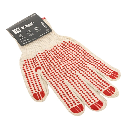 Перчатки рабочие ТОЧКА с ПВХ-покрытием (10 класс, 9 разм) EKF Master pe10ct-9-mas - купить по низкой цене в Краснодаре | ЮгКабель