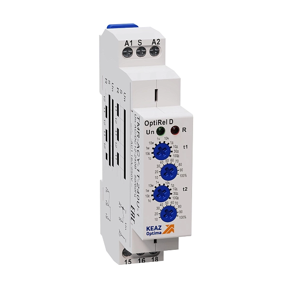 Реле времени OptiRel D TMR-ACY-1T-240U-1 циклическое 16А 1СО 12-230АС/DC 332030 в каталоге ЮгКабель