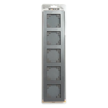 рамка горизонтальная 5-местная, стекло серия катрин, gfr00-7005-03, серебро 39639 - купить по низким ценам в Краснодаре Рамка горизонтальная 5-местная, стекло серия Катрин, GFR00-7005-03, серебро 39639 в наличии по выгодной цене. Краснодар. ЮГКАБЕЛЬ.