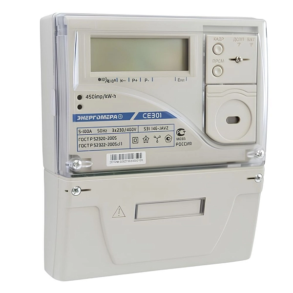Счетчик 3-ф акт/реакт.эн. (5-100А)  многотарифный. СЕ303 S31 746 JAVZ в каталоге ЮгКабель