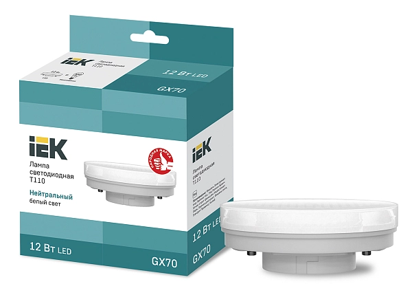 Лампа светодиод. LED 12W 4000К 1140Лм GX70 30т.ч. 220V (d110х42) (аналог 100W) LLE-T110-12-230-40-GX70 Лампа светодиод. LED 12W 4000К 1140Лм GX70 30т.ч. 220V (d110х42) (аналог 100W) LLE-T110-12-230-40-GX70 в каталоге ЮгКабель