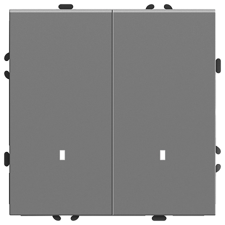 Выключатель СП 2-м с подсв. механизм (платиново-серый) soft touch Эмили RSW10-5102-10 49942 в наличии по выгодной цене. Краснодар. ЮГКАБЕЛЬ.