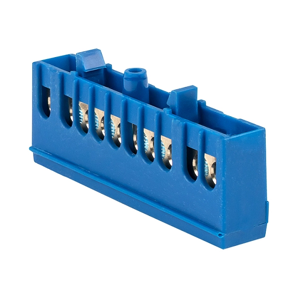 Шина "0" N (6х9мм) 10 отверстий латунь синий изолированный корпус на DIN-рейку EKF PROxima sn0-63-10-ib Шина "0" N (6х9мм) 10 отверстий латунь синий изолированный корпус на DIN-рейку EKF PROxima sn0-63-10-ib в каталоге ЮгКабель