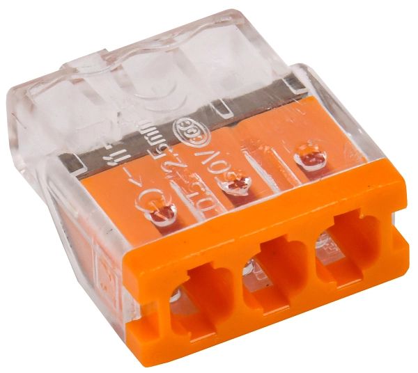 Клемма миниатюрная 3х2,5 (без пасты) линейное расположение контактов UKZ30-203-001 Клемма миниатюрная 3х2,5 (без пасты) линейное расположение контактов UKZ30-203-001 в каталоге ЮгКабель
