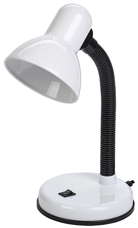 Светильник настольный под лампу E27, max 40W, 230V на подставке белый 1002 LNNL0-1002-2-VV-40-K01
