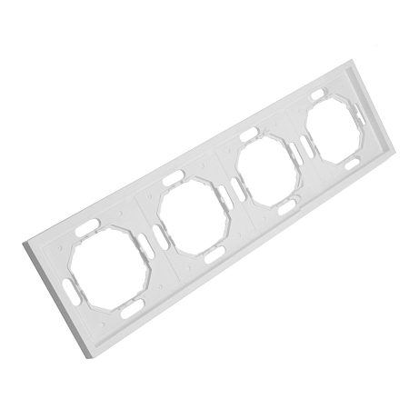 Рамка 4-местная (белый фарфор) soft touch Эмили 49887 в наличии по выгодной цене. Краснодар. ЮГКАБЕЛЬ.