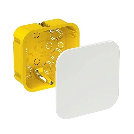 Коробка разветвительная СП 100х100х50 для полых стен (желтый) IMT35161