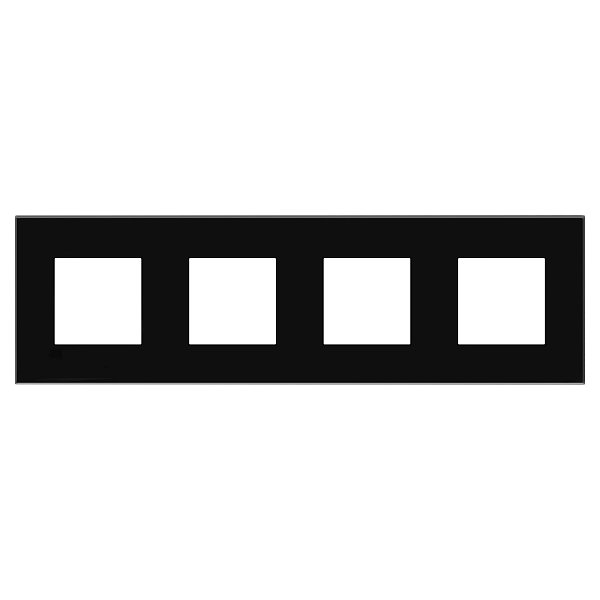 Рамка ARTLEBEDEV, "Avanti", "Черный квадрат", 8 модулей 4402908 в каталоге ЮгКабель