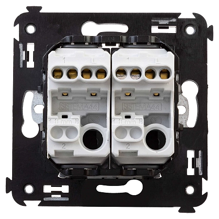 Выключатель двухклавишный в стену, "Avanti", "Белое облако" 4400104 в наличии по выгодной цене. Краснодар. ЮГКАБЕЛЬ.