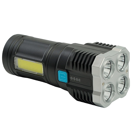 фонарь переносной светодиодный аккумуляторный 5w 4led, usb ip44, пластик, th2409 50*50*140 48789 - купить по низким ценам в Краснодаре Фонарь переносной светодиодный аккумуляторный 5W 4LED, USB IP44, пластик, TH2409 50*50*140 48789 - купить по низкой цене в Краснодаре | ЮгКабель
