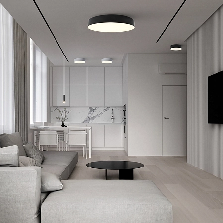 Светильник светодиодный 28W 230V 4000К 1960Лм IP20 AL200 (d140 h60) белый борт “Simple matte” 48078 - купить по низкой цене в Краснодаре | ЮгКабель