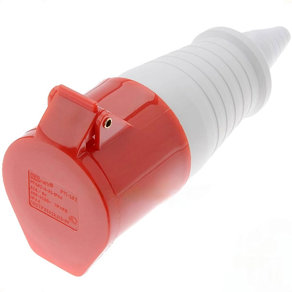 Розетка силовая 3-ф., 32А, 400В, IP44 (4-п, переносная)  ФИНАЛЬНАЯ РАСПРОДАЖА 526 Розетка силовая 3-ф., 32А, 400В, IP44 (4-п, переносная)  ФИНАЛЬНАЯ РАСПРОДАЖА 526 в каталоге ЮгКабель