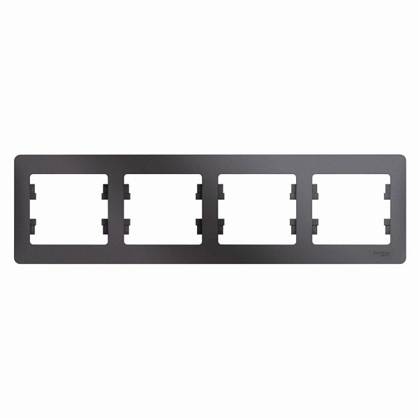 4-постовая РАМКА, ГРАФИТ Glossa GSL001304 в каталоге ЮгКабель