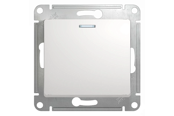 Выключатель СП 1-м с подсв. механизм (белый) Glossa GSL000113 в каталоге ЮгКабель