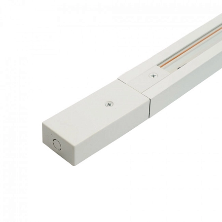Шинопровод для трековых светильников 1м (белый) токоввод, заглушка и крепление, CAB1007 51887